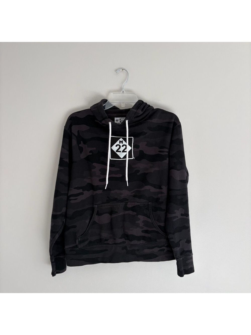 M22 Black and Gray Camouflage Hoodie